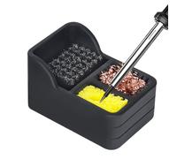 Soldering Iron Tip Cleaner - 7.8 x 5.2 x 4.5 cm, Silicone Sponge Kit | High Temperature Resistant Cleaning Tool, Steel and Copper Sponge Set for Removing Oxidation and Resids