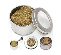 Soldering Iron Tip Cleaner with Brass Wire, Metal Storage Tin, Cleaning Stand