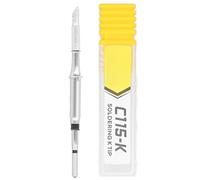 Soldering Iron Tip Universal Copper Internal Heating Replacement JBC115 Soldering Station Fast Heat Up Dual Channels SMD Welding ESD Isolation Resistant Storage Box (C115 K Knife Type)