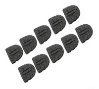 Soldering Iron Tips Cleaner 10PCS Brass Sponge for Station Stand - Heat Resistant Rust Prevention 53x63x10mm Black