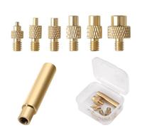 Soldering Iron Tips for Threaded Inserts M2 M3 M4 M5 M6 M8, Heat-Set Insert Tips Compatible with Weller SP40NUS/Hakko FX-888D/900M/T18 Irons for Plastic 3D Printer Components DIY Projects