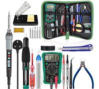 Soldering Kit,Soldering Iron with Multimeter,NO-Soldering Welding Tools/Cutter/Solder Wire/Solder Iron Tip and PU Tools Bag