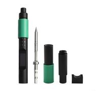 Soldering Made Simple with The Intelligent PTS200 Adjustable Digital Iron Compatible with Multiple Tips (Silver)