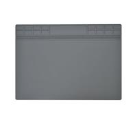 Soldering Mat, Extra Large 40 x 70 cm 500℃ Heat-Resistant Insulation Silicone Anti-Static Pad for Electronics Repair (Grey)