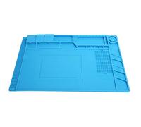 Soldering Mat Heat Insulation Silicone Repair Mat,Magnetic Slot Silicone Heat Resistant Solder Station Parts Adsorption Pad Light for Cellphone, Laptop, Watch for Soldering Station