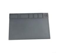 Soldering Mat Heat Resistant Silicone Work Pad 46x31cm Non-Slip Electronics Repair for surface for Computer Camera Gadget Maintenance Grey TE-618