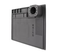 Soldering Mat, No Deformation 40x30cm Silicone Work Pad for Electronics Maintenance (Grey)