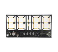 Soldering Practice Electronics Assembly with Four-Digit Digital Clock, Adjustable Brightness, 5V Power Socket, Time Display and Alarm Function Electronic Timepiece Assembly Board Numeric Display