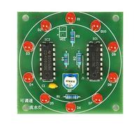 Soldering Practice Kit Adjustable Speed Flow LED Light Soldering Projects Teaching Supplies DC 4.5V DIY Electronic DIY Kits HUAGZIMO