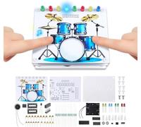 Soldering Practice Kit,DIY Drum Soldering Learning Project | Touch Sensor, Sound & LED Lights,STEM Electronics Kit, Present for Students, Music Lovers, STEM Education, School Use