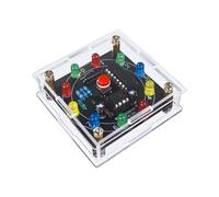 Soldering Practice Kit for Beginners - DIY Electronic Lucky Wheel Game Board, 10-LED Soldering Training Kit with Button Start, STEM Learning Electronics Project for Students & Hobbyists