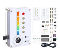Soldering Project, ICSTATION Temperature and Humidity Meter Soldering Practice Kit With Expression LED Indication ℃/℉ Thermo-Hygrometer DIY Electronic Kit for School Education Use In Room Home Indoor
