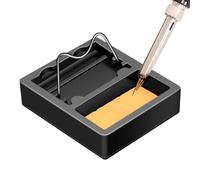 Soldering Stand Base, Welded Iron Spring Bracket: square metal soldering iron bracket, increase the efficiency of welding base for appliance repair,