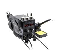 Soldering Station 2 in 1 750W Hot Air Gun LCD Dual Digital Display Electric Iron SMD Welding Rework Rapid Heating(KIT1)