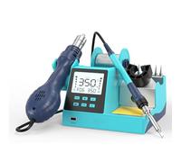 Soldering Station Hot Air Gun 2 in 1 Professional Repair Tool with Automatic Sleep Function for Cell Phone Rework