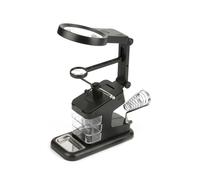 Soldering Station, Soldering Iron Holder USB Electric Soldering Iron Workstation Soldering Magnifying Glass Helping Hand Soldering Station with 3X/4.5X/25X Loupe LED Lights Board