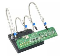 Soldering Station Third Hand Tool with 4 Flexible Arms and Heavy Duty Base Plate for Electronic Repairs and Jewelry Crafts