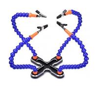 Soldering Third Hand 4Pc Flexible Arms Welding Helping Stand Repair Holder Tool Multifunctional Metal Base Welding Solder for Welding Repair