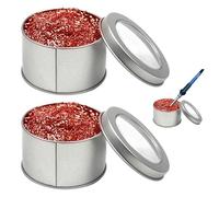Soldering Tip Cleaner, Soldering Tips Reactivator, Brass Soldering Iron Cleaner, No Water Add, Soldering Sponge, Soldering Accessories, with Box Soldering Accessories, for Cleaning the Soldering Tip
