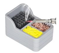 Soldering Tip Cleaner - Wool Solder Wire Sponge | Coil Tip Cleaner In | Tin Remover Cleaner | School Storage Box Of La