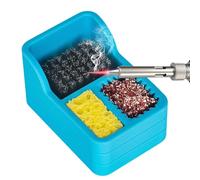 Soldering Tip Cleaning Kit, Portable Soldering Tip Cleaning Kit, Brass Coil Tip Cleaner, Dense Cleaning Steel Brush to Improve Safety