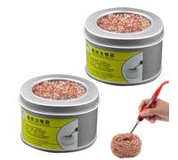 Soldering Tip - Soldering Cleaner | 2x Basic Soldering Iron Cleaner | Electric Soldering Iron Tips, Soft Copper Wire for ETU Soldering Iron