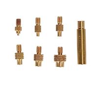 Soldering Tips Set, M2 M2.5 M3 M4 M5 M6 1/4 Inch M8 Soldering Tip,Brass Universal 936 Soldering Iron Tip Heat Set for 3D Printer Parts