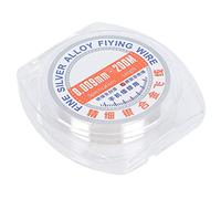 Soldering Wire, 200 Meters Silver Wire Jumper Solder Wire Silver Solder Wire Rosin Solder Wire for Fingerprint Motherboard Soldering Repair (0.009mm)