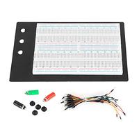 Solderless Breadboard Kits 1660 Points Reusable Electronic Components with 65 Jumper Wires 3 Binding Posts for Prototyping Circuit Design Experiment Training Robotics Projects ABS