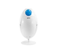 SoldiDesign Ovetto Lacoque ABS Waste and Recycling Bin, White Friend