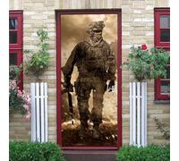 Soldier Character Door Stickers for Children Room, Interior Doors 3D Waterproof Bedrooms Bathroom Toilet Home Decoration Decal Deco Vinyl Art Decor 90 X 210 Cm - Door Wallpaper Door Ph-54608627748195