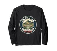 Soldier Dad Military Veteran Army Hero Father's Day Long Sleeve T-Shirt