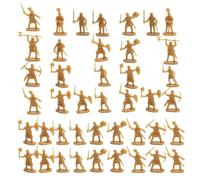 Soldier Figures, Soldiers Various Poses Action Figures, 100 x Miniatures Historical Model Statues as Board Game for Girls and for Educational Projects Role Play and Cake Decoration
