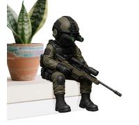 Soldier Figurines - 3D Printed Table Figurine Decor | Armed Special Forces Statue | for Home Desk Bookshelf TV Cabinet Monitor Computer Case Boys Men Fans Hobbyists Veterans