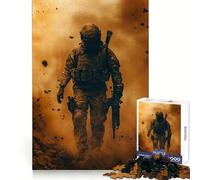 Soldier in Dust Cloud Jigsaw Puzzles for Adults 1000 Piece Logic Toy Stress Release Precision Cut Festival Gift (50x75cm)