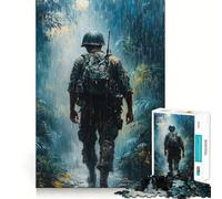 Soldier in The Rain Jigsaw Puzzle 1000 Piece for Adults Think Smart Toy Family Joy Accurate Cut Fine Art Piece (38x26cm)