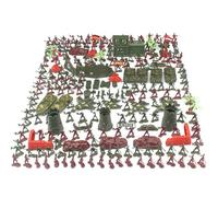 Soldier Men Action Figures - Multifunctional Soldiers Figure Interactive, Educational Actions Playset, 100pcs Decorative Soldiers Weapons Toy Sets For Boys Girls Kids 24*13*23cm