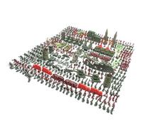 Soldier Men Play Set Multifunctional - Toy Soldier Action Figures, 100 Pieces Educational Soldier Figures and Accessories Decorative for Boys Girls | Multipurpose Outdoor Indoor Utility