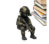 Soldier Model,3D Printed Table Figurine Decor - Armed Special Forces Statue,for Home Office Entryway Desk Bookshelf Display Cabinet Monitor Computer Case Gaming Room Boys Men Hobbyists