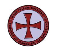 Soldier Of Christ Cross Knights Templar Crusader Lapel Pin Badge Brooch