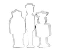Soldier/Policeman/Sergeant Cookie Cutter Set - 3 Piece - Stainless Steel