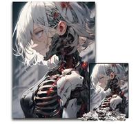 Soldier Robot Anime Girl Jigsaws 1000 Pieces for Adults Puzzles for Adults Intricate Design for Teenagers DIY Decor And BrainBoosting Fun 1000 PCS(75x50cm)
