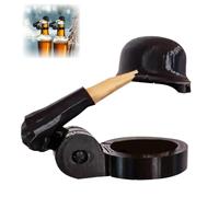 Soldier Salute Beer Bottle Helmet - 1Pcs Beer Bottle Dustproof Bottle Cap, for Veterans & Beer Enthusiasts, Beer Hat for Dustproof, Suitable for Beer Bottles, Soda Bottles (Black)
