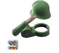Soldier Salute Beer Bottle Helmet - 1Pcs Beer Bottle Dustproof Bottle Cap, for Veterans & Beer Enthusiasts, Beer Hat for Dustproof, Suitable for Beer Bottles, Soda Bottles