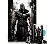 Soldier Spartan Jigsaw Puzzles 1000 Piece for Adults Intellect Toy Calm Relax Precise Cut Santa Wish Item (50x75cm)