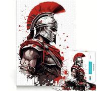 Soldier Spartan Jigsaw Puzzles for Teenagers 1000 Pieces Recall Boost Gentle Relax Smooth Cut Stylish Gift (38x26cm)
