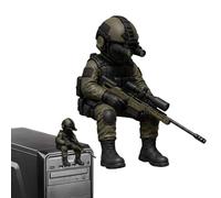 Soldier Statue,3D Printed Figurines,Armed Special Forces Statue | for Home Office Entryway Desk Bookshelf Display Cabinet Monitor Computer Case Gaming Room Boys Men Hobbyists
