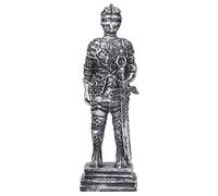 Soldier Statue Resin European Medieval Knight Armor Sculpture Solemn Hand Polish Portable Table Decoration Vivid Indoor Desktop Ornament Landscape decoration(Gold)