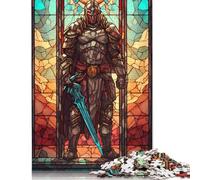 Soldier with Sword 6 Puzzle for Adults And Teenagers 1000 Pieces Wooden Puzzle Adult Jigsaw Puzzle Funny Jigsaw Puzzles 1000pcs (75x50cm)