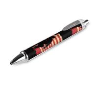 Soldier with U.S.A Flag Smooth Retractable Ballpoint Pens Personalized Rolling Ball Pen Black Ink Office Supplies for Men Women 1 PCS